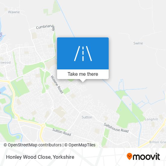 Honley Wood Close map