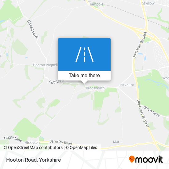 Hooton Road map
