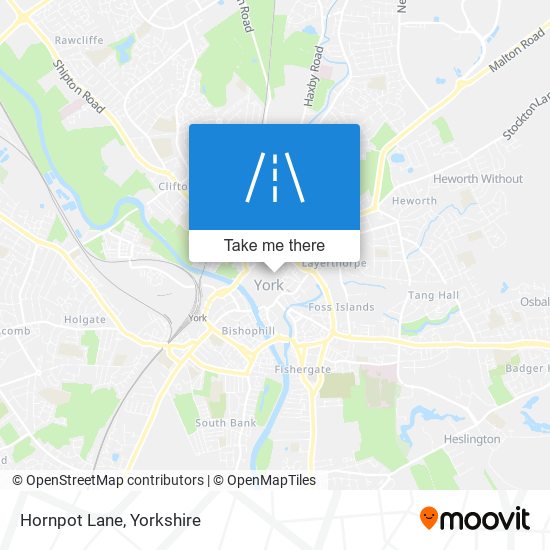 Hornpot Lane map