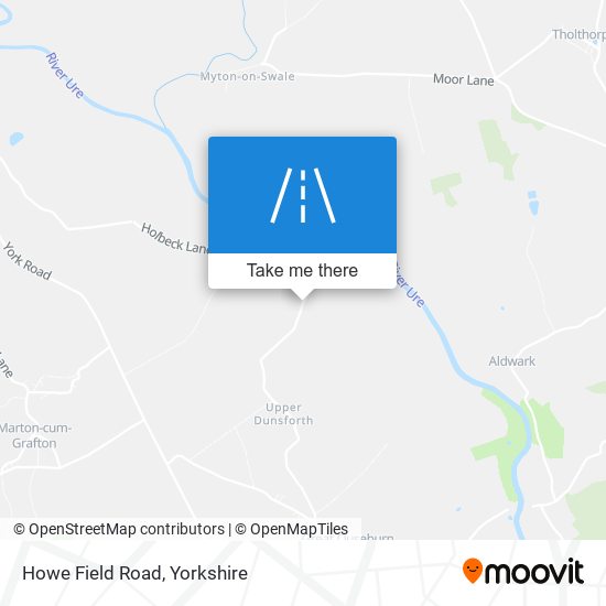 Howe Field Road map