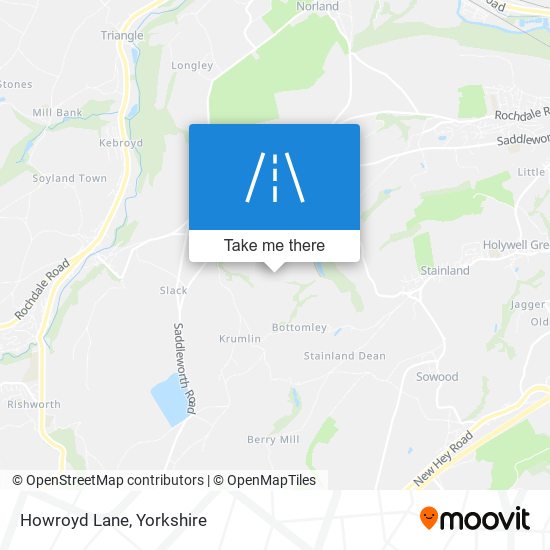Howroyd Lane map