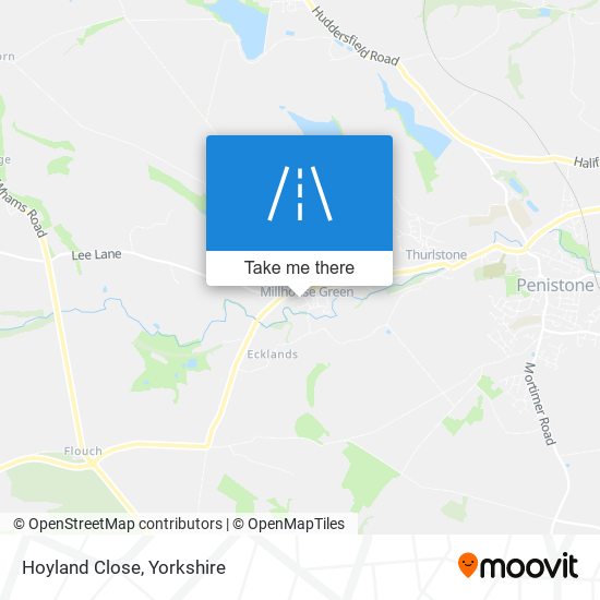Hoyland Close map