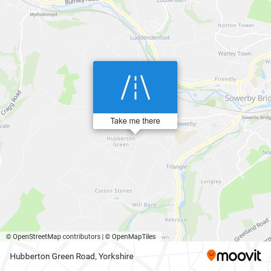 Hubberton Green Road map