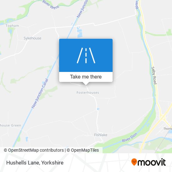Hushells Lane map