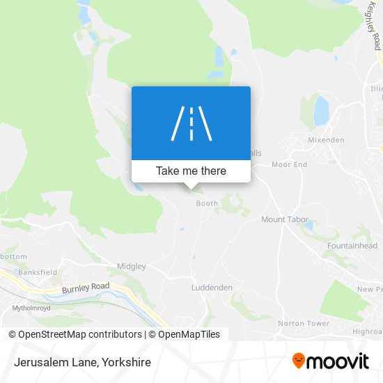 Jerusalem Lane map