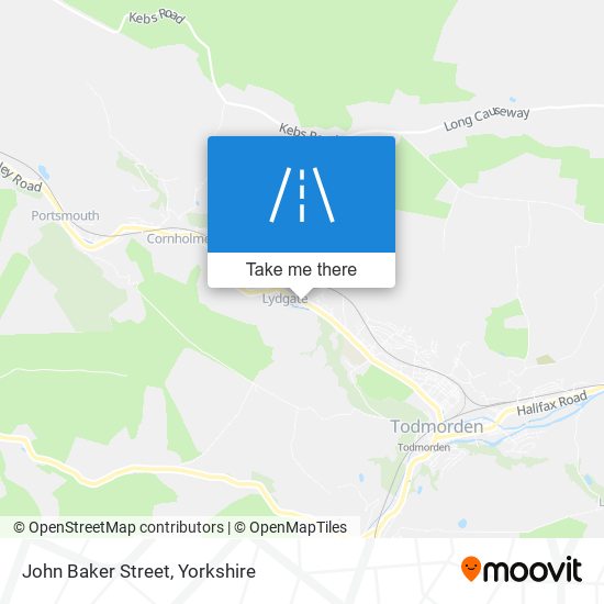 John Baker Street map