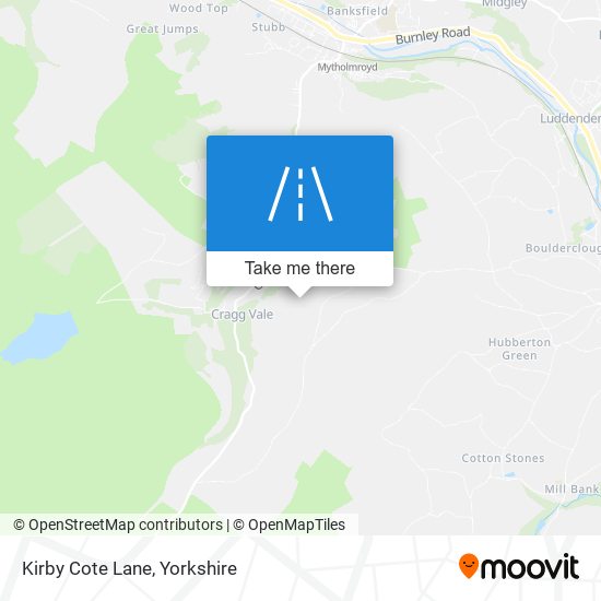Kirby Cote Lane map