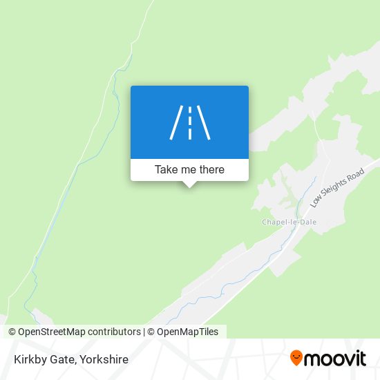 Kirkby Gate map