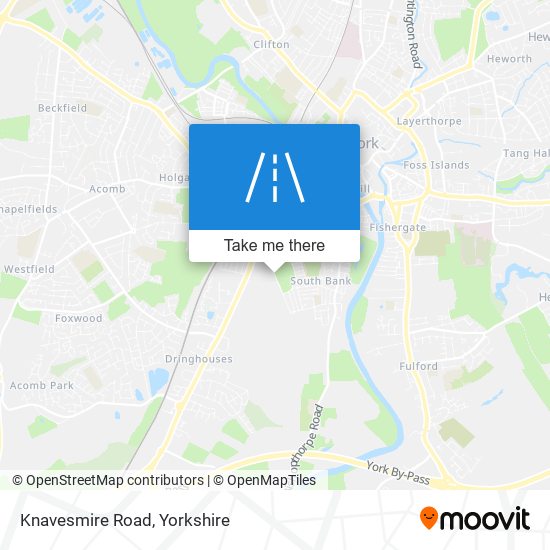 Knavesmire Road map