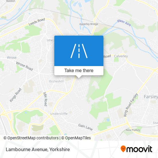 Lambourne Avenue map