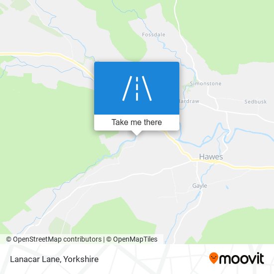 Lanacar Lane map