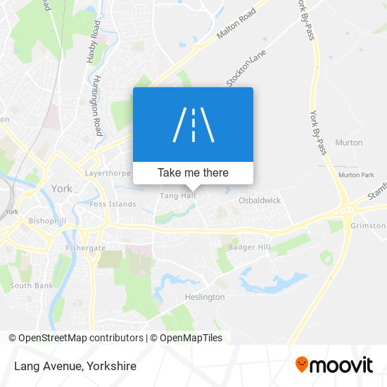 Lang Avenue map
