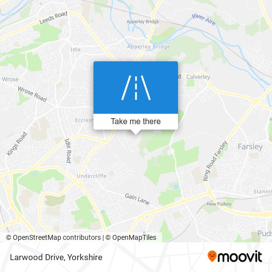 Larwood Drive map