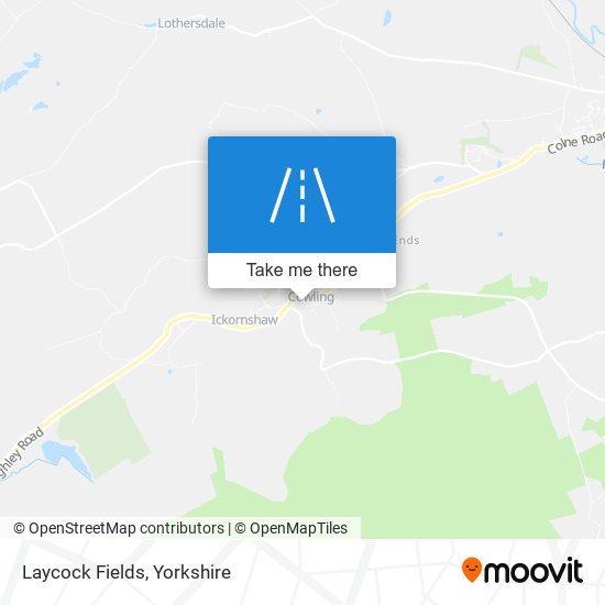 Laycock Fields map