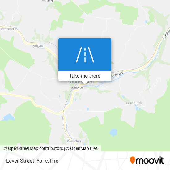Lever Street map