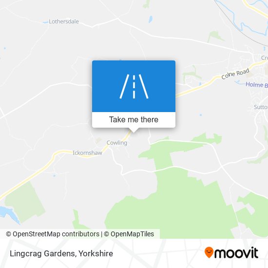 Lingcrag Gardens map