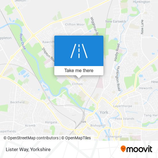 Lister Way map