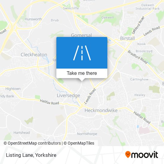 Listing Lane map