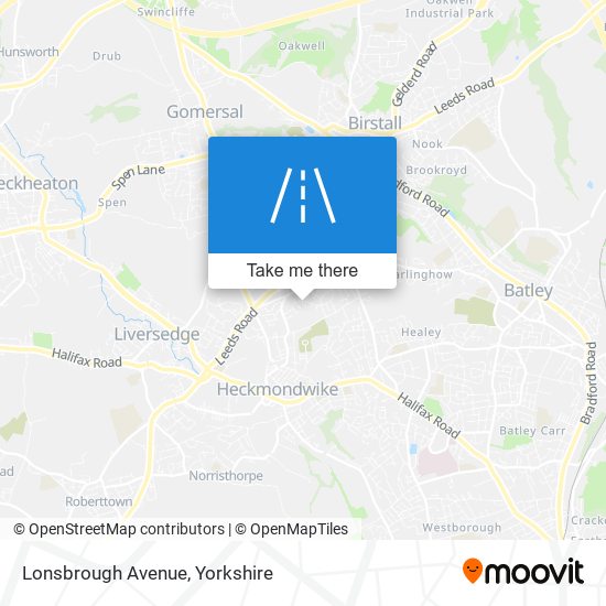 Lonsbrough Avenue map