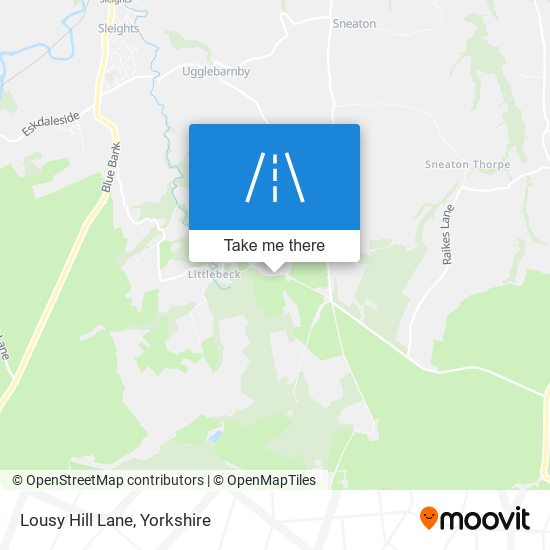 Lousy Hill Lane map