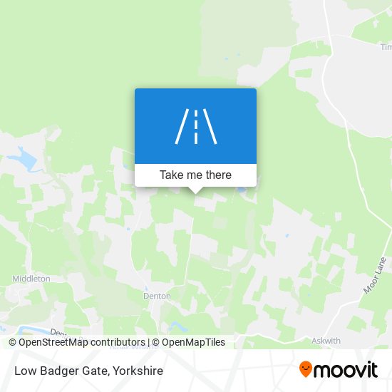 Low Badger Gate map