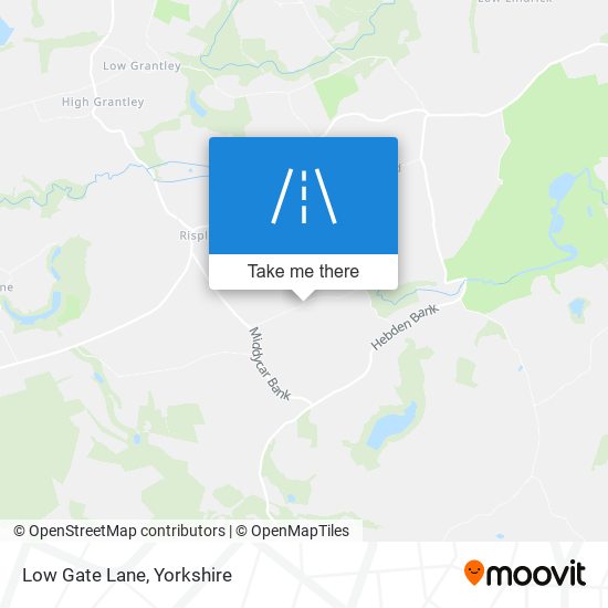 Low Gate Lane map