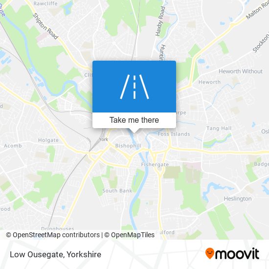 Low Ousegate map