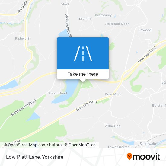 Low Platt Lane map