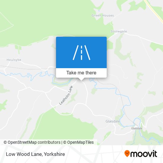 Low Wood Lane map