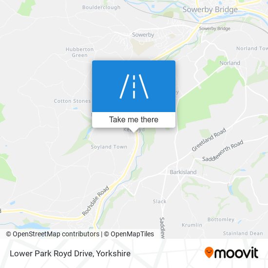 Lower Park Royd Drive map