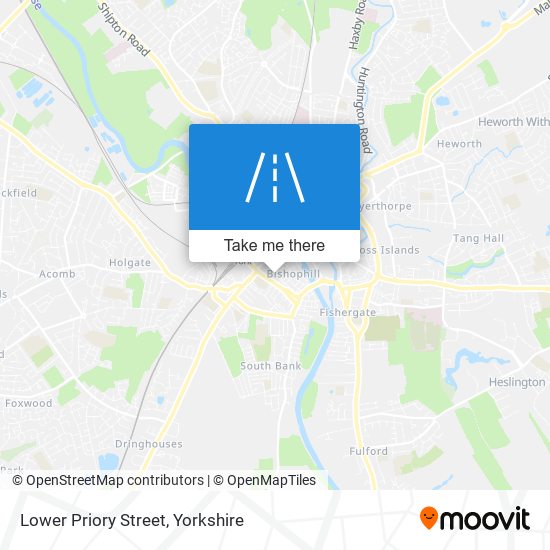 Lower Priory Street map