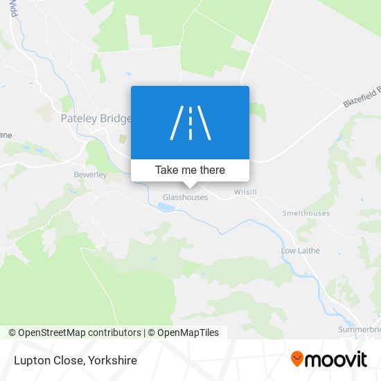 Lupton Close map