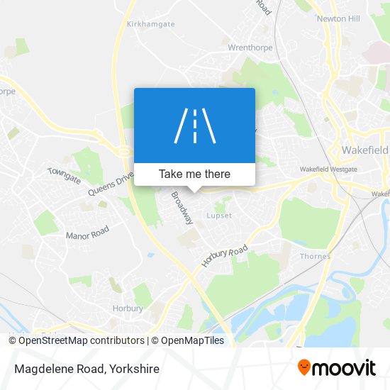 Magdelene Road map