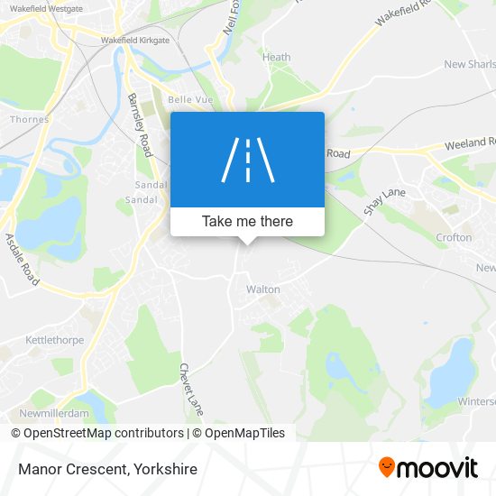 Manor Crescent map
