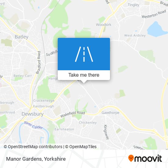 Manor Gardens map