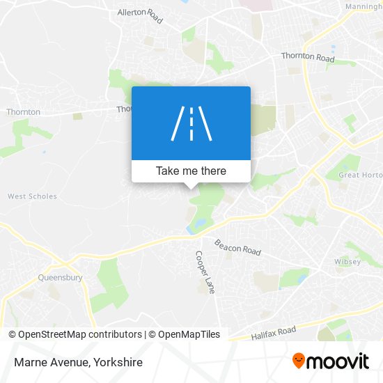 Marne Avenue map