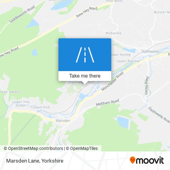 Marsden Lane map
