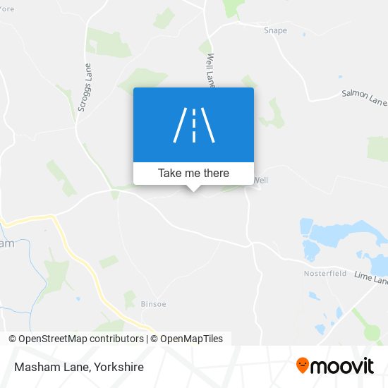 Masham Lane map