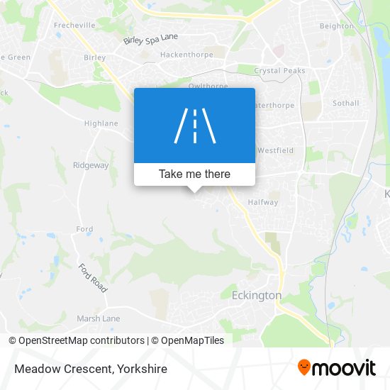 Meadow Crescent map