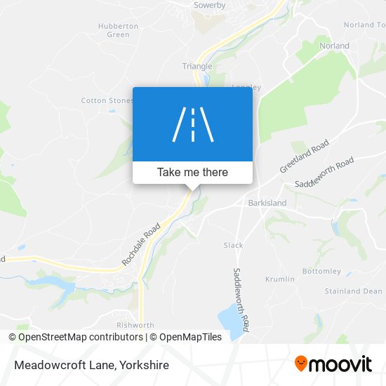 Meadowcroft Lane map