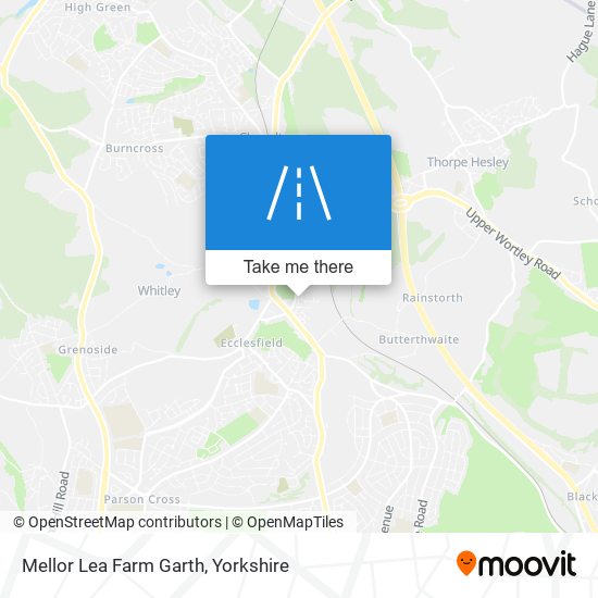 Mellor Lea Farm Garth map