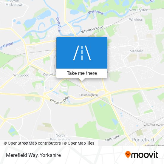 Merefield Way map