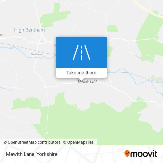 Mewith Lane map
