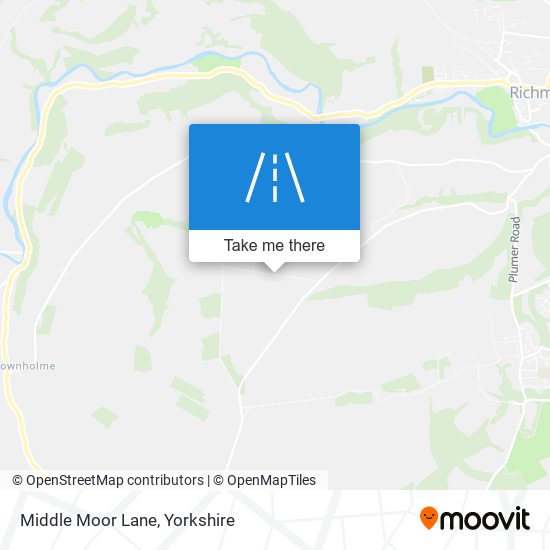 Middle Moor Lane map