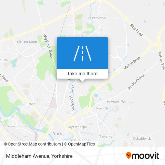 Middleham Avenue map