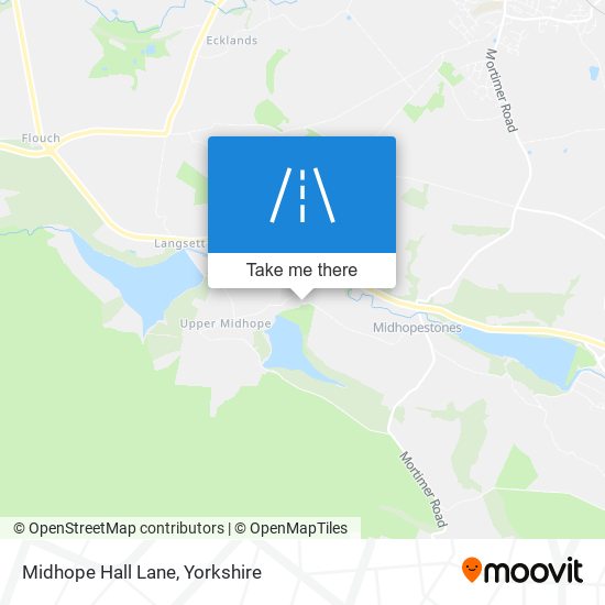 Midhope Hall Lane map