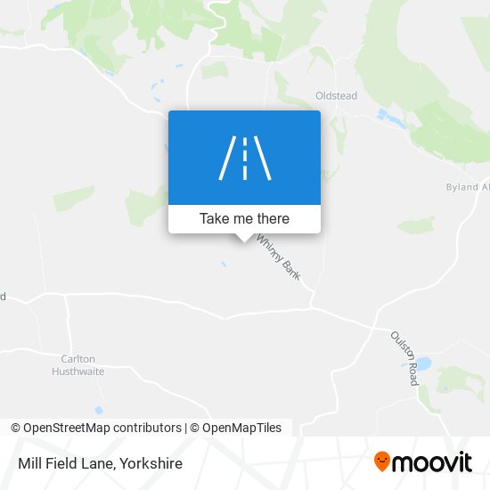 Mill Field Lane map