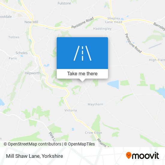 Mill Shaw Lane map