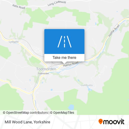 Mill Wood Lane map