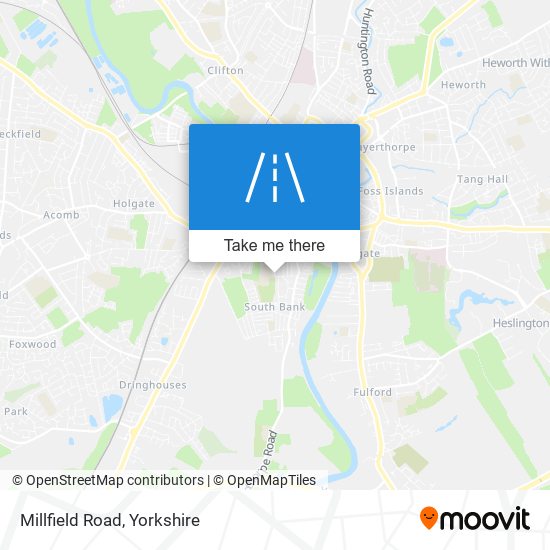 Millfield Road map